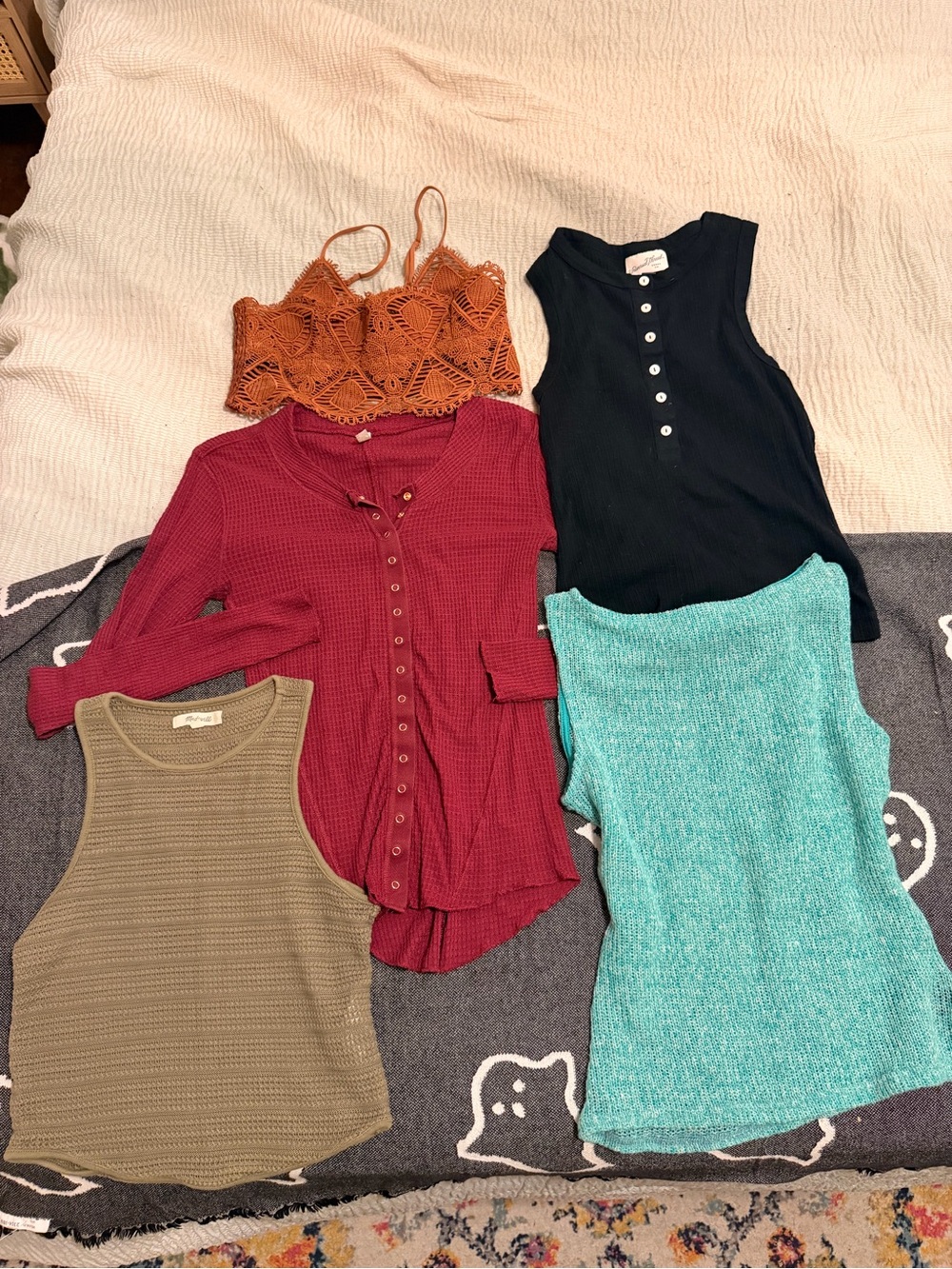 Free people, Madewell, creations tops